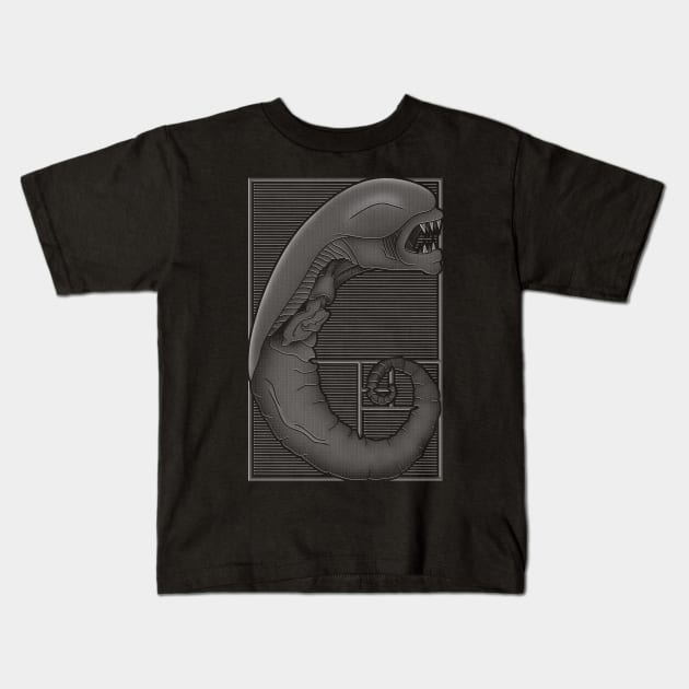 Alien Ratio Kids T-Shirt by dann